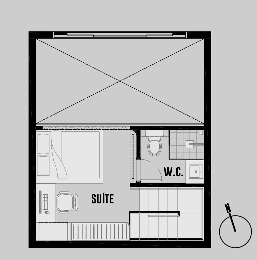 Apê Voga - Planta Mezanino